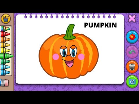How To Draw A Funny Cute Pumpkin | How to draw a pumpkin step by step for beginners| Drawing lesson