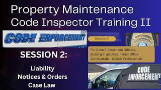 Property Maintenance Code Enforcement Officers training SESSION 2 . #codes #pmc #inspector