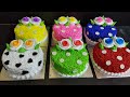 top amazing 6 pineapple Cake | how to make pineapple cake | colorful cake decorating | sunil cake