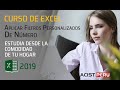 Curso de excel  como aplicar filtros personalizados en excel 2019  2021