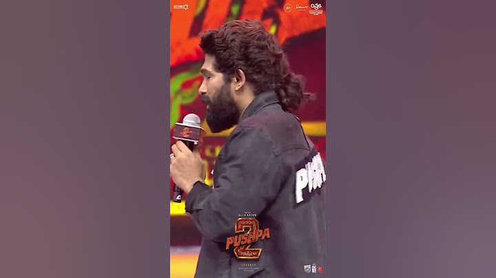 Ithi Sir Na Brand-U | Icon Star Allu Arjun Speech | Pushpa 2-  The Rule (Tamil) | WILDFIRE Event