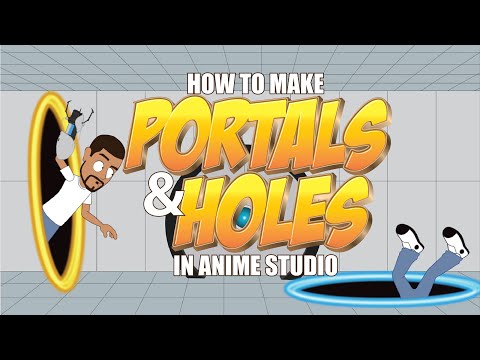 How to make portals or holes in anime studio pro - MOHO Pro