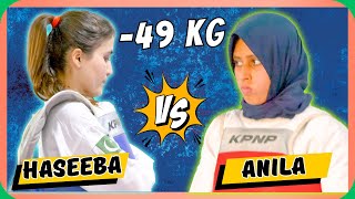 Haseeba/UOL vs Anila/IUB | Women -49 KG | 11th HEC Taekwondo Women Championship 2024 #taekwondo #tkd