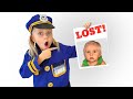 Eva Disappeared - Alice and Dad pretend play Detective