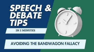 Speech and Debate Tips: Avoiding the Bandwagon Fallacy