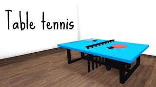 How To Make A Table Tennis Table In Bloxburg | ROBLOX | Bloxburg Tips And Tricks #1