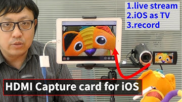 iOS HDMI capture card amazing application & Setup Tutorial