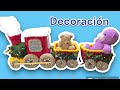 Decoración del tren navideño amigurumi paso a paso tutorial crochet subtítulos