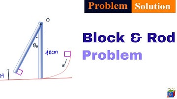 Block and Rod  | Conservation of Momentum & Energy  #14