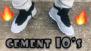 cement 10s on feet