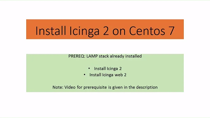 Icinga2 [Part 1] - How to Install icinga 2 and icingaweb 2 on CentOS 7 (icingaweb2)