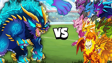 Guardian king vs All Type Guardian Battle😱|| in dynamons world #dynamonsworld