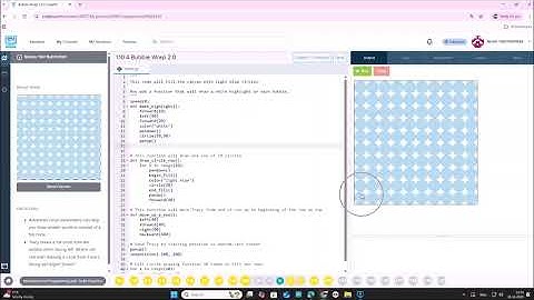 Arduino + python 1.10.4 სავარჯიშო - Bubble Wrap 2.0 / codehs.com / პროგრამირება / ლევან ნიშნიანიძე 