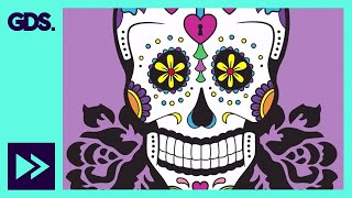 Day of the Dead Paper Mache Mask- Dia de Los Muertos 