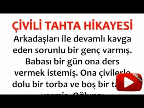 ÇİVİLİ TAHTA HİKAYESİ