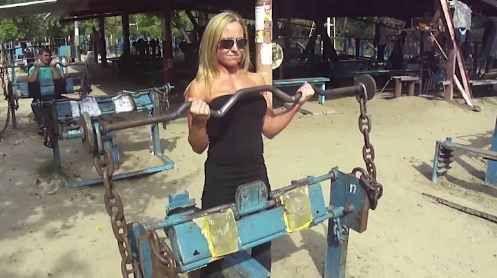 Jessica MacMillan IFBB Pro Visits Kachalka Open Ai...