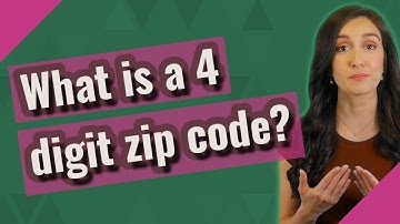 What is a 4 digit zip code?