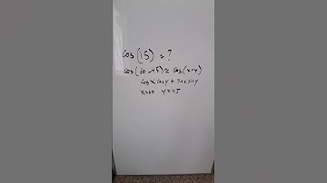 Find the exact value of cos (15)
