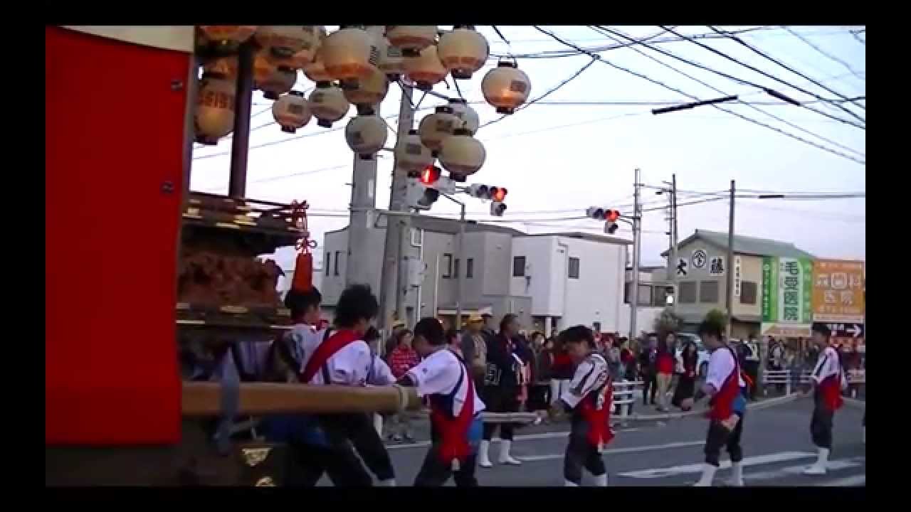 15年 武豊町長尾春まつり 小迎 鳳凰車 Jr武豊駅曳き込み Youtube