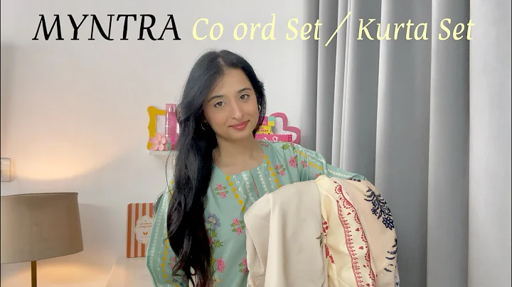 Myntra Co ord Set Haul | Myntra Kurta Set Haul | Myntra Haul || Jasmin Kaur 🌸 #myntra #haul