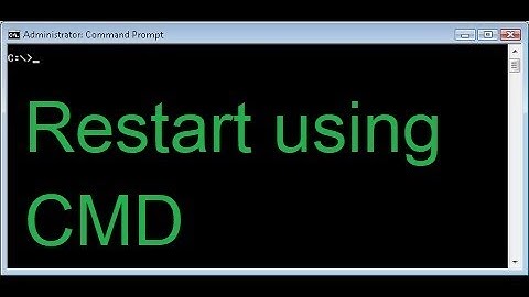 How to Restart your Computer using CMD(Command Prompt) | Step by Step
