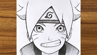 How to draw Boruto Uzumaki | How to draw anime character for beginners | Best anime drawing tutorial
