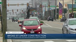 Broad Street repaving project will take nearly 2 years