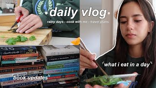 DAILY VLOG ☁️ | what i eat in a day, new recipes, + book updates