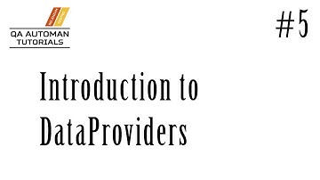 TestNG | Introduction to DataProviders | Tutorial #5