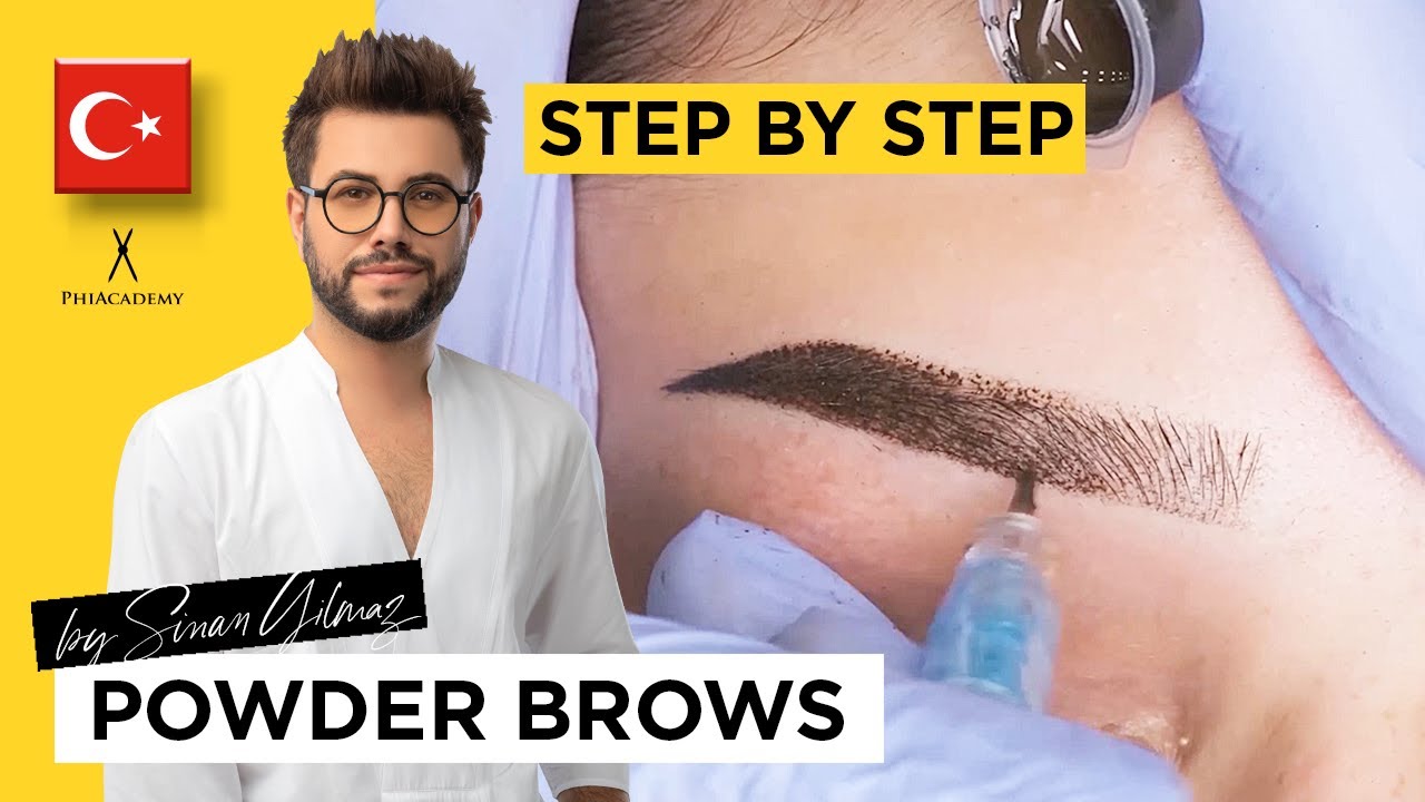 Powder Brows training Step by Step Permanent Make up course