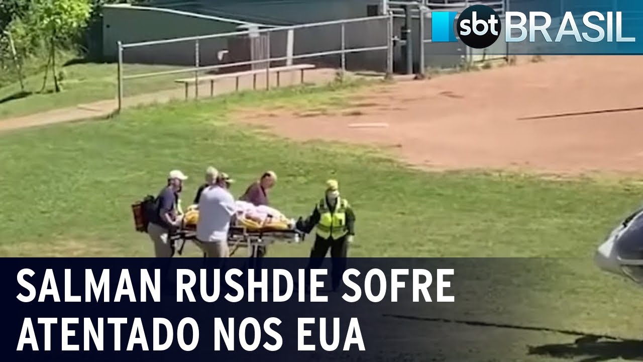 Salman Rushdie sofre atentado com faca nos Estados Unidos | SBT Brasil (12/08/22)