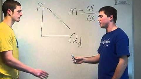 Slope of the demand curve