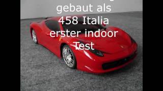 Tamiya 1 10 ferrari 458 challenge, aber gebaut als zivile
italia-version ohne renndekor, mit soundmodul ess-one plus.