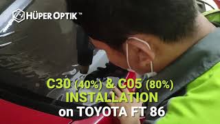Instalasi Mobil Honda Mobilio, BR-V, Brio Menggunakan Kaca Film Hüper Optik CSD35(40%) & CSD20(60%). 