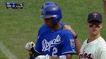 KC@MIN: Escobar grounds an RBI single to center field