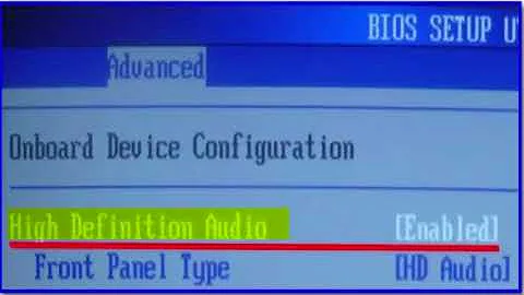 Como configurar a placa de som na BIOS?