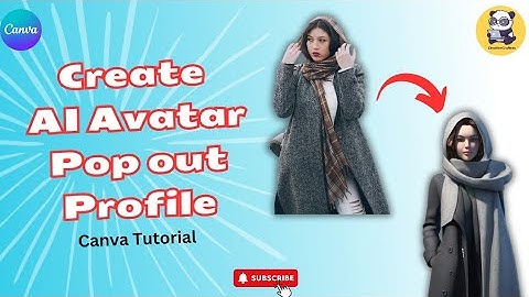How to create AI AVATAR pop out profile picture | canva tutorial | 2024