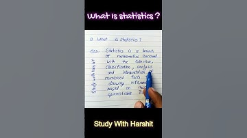 Que 1 what is statistics // BCA Sem 3 Elements of statistics