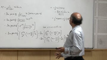 Lec 08 Methods for finding particular integral with second  order linear differential equations with