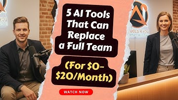 5 AI Tools That Can Replace a Full Team (For $0–$20/Month)