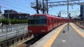 【名鉄】6500系(6517F) 回送列車→普通•東岡崎行き 犬山駅6番線に入線