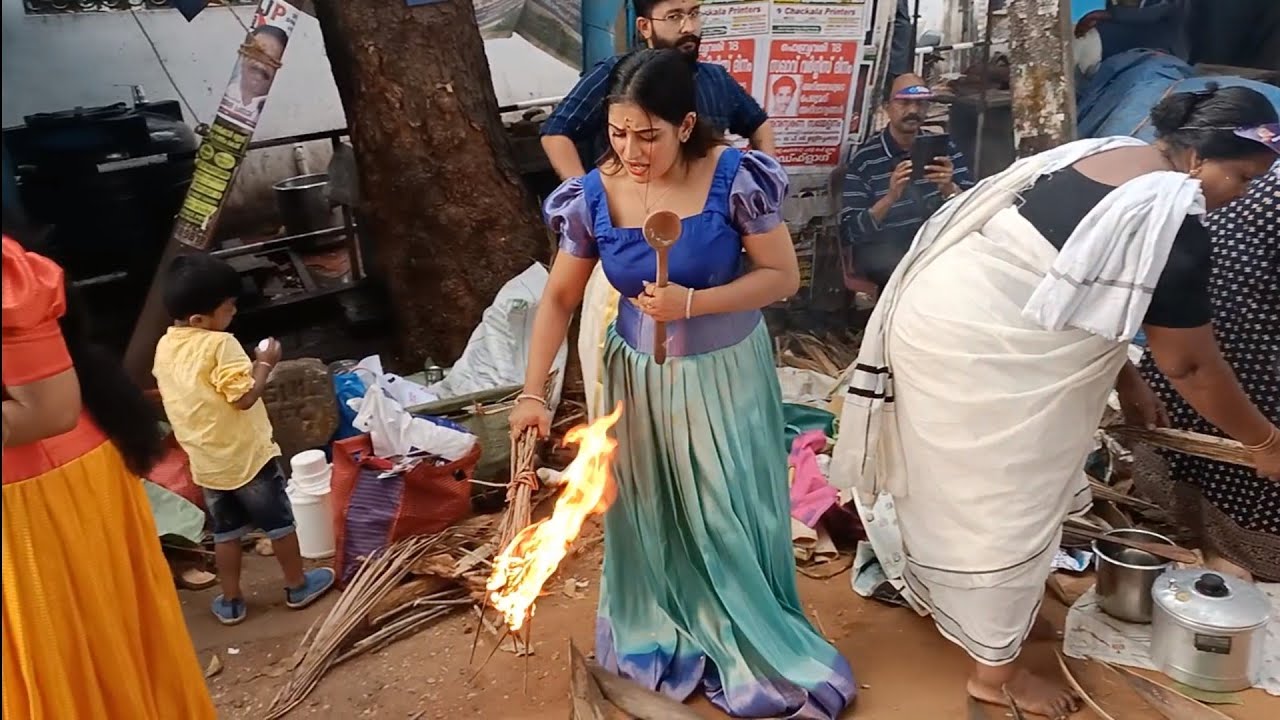 Bigg Boss Anumol at Attukal Pongala 2024