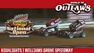 World of Outlaws Craftsman Sprint Cars Williams Grove Speedway Highlights