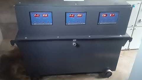 Servo Voltage Stabilizer:60 KVA (III Phase) post Installation testing process