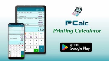 PCalc, the best android calculator for sellers with bluetooth printing
