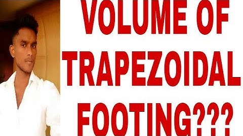 CIVIL ENGINEERING IN TAMIL -HOW TO CALCULATE THE VOLUME OF TRAPEZOIDAL FOOTING