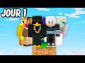 Jai enferm 100 joueurs sur 1 seul bloc dans minecraft