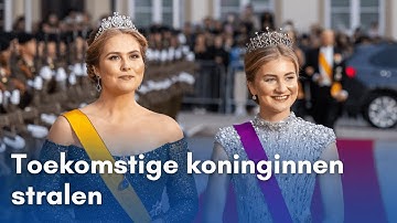 Prinsessen Amalia en Elisabeth schitteren in galajurken | Blauw Bloed
