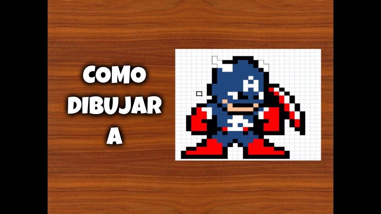 Como dibujar al Capitan America | Para Minecraft | Pixel ... - 1023 x 767 jpeg 103kB