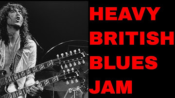 Heavy Led Zeppelin Style British Blues Guitar Backing Track (A Blues)